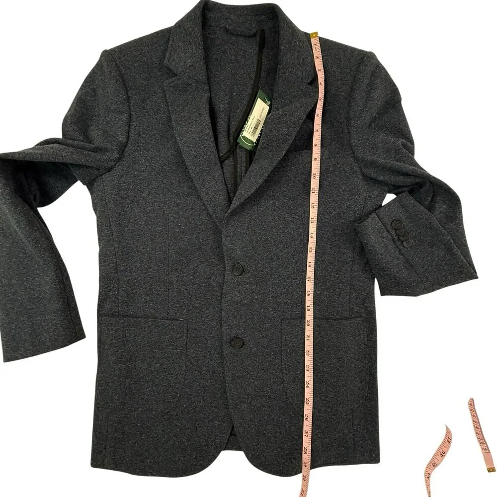 NEW Artefact Knit Blazer Heathered Blue Men Size Medium Jacket Academia Preppy